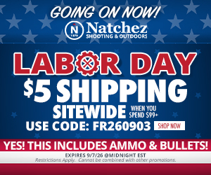 Natchez Labor Day Sale. $5 shipping sitewide. Use code: FR260903.
