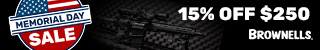 Brownells Memorial Day Sale Banner 1